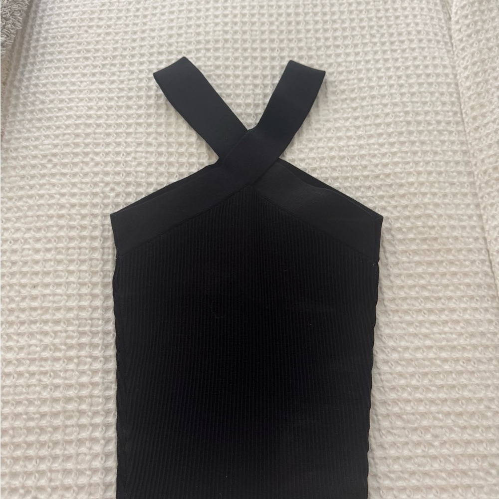 Black Halter Neck Top